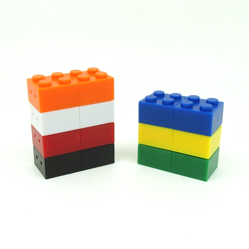 

high quality plastic building blocks USB flash drive pendrive memory stick mini pen drive U disk Colourful brick gift