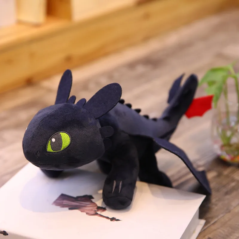 How to Train Your Dragon 3 Plush Dolls Movie Cartoon Night Fury Toothless Light Fury White Dragon Soft Stuffed Dolls 354560cm (3)