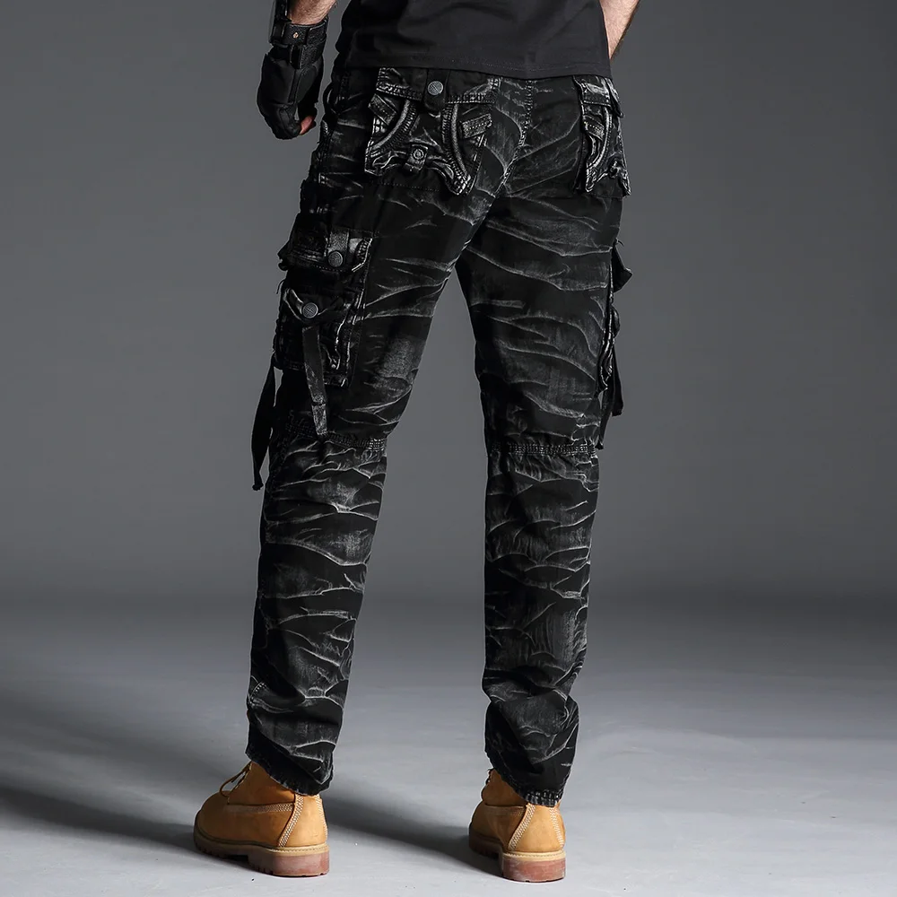 Cargo Pants Men Tactical Camo Mens With Pockets Pants Fashions 2019 Men Overalls Camouflage Workout Long Trousers New Streetwear