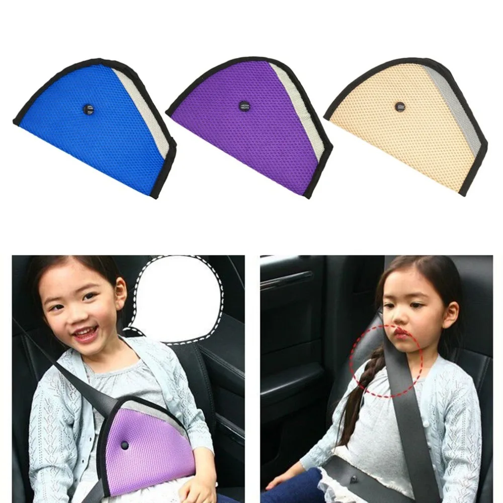 

Car Safe Fit Seat Belt Sturdy Adjuster Car Safety Belt Adjust Device Triangle Baby Child Protection Baby Safety For Baby