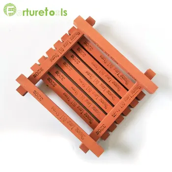

10 pieces Square sharpening stone Pink corundum abrasive stick silicon carbide grinding stone YS006