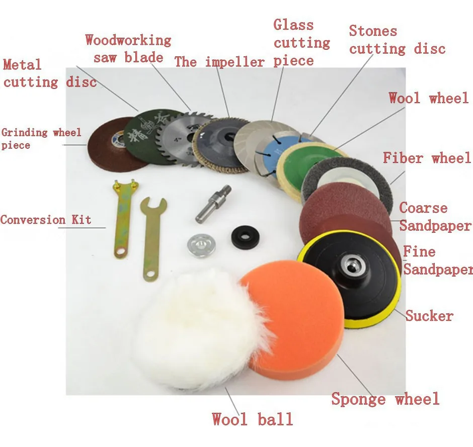 Super Functional Electric Drill Grinding Transfer to Angle Grinder Drill Connecting Rod Connected Converter to Cutter 18 PCS angle-grinder-cutter : image Super Functional Electric Drill Grinding Transfer to Angle Grinder Drill Connecting Rod Connected Converter to Cutter 18 PCS angle-grinder-cutter