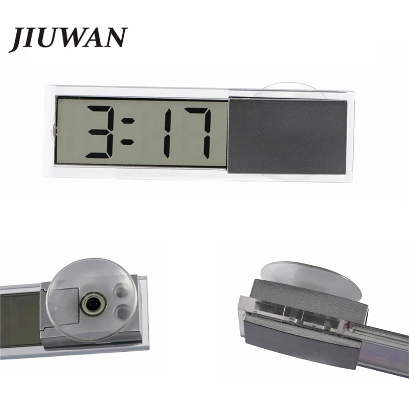 

Car Sucker Digital Clock Car LCD Clock Car Electronic Clock Auto Window Clock Transparent LCD Display Universal Car accessories