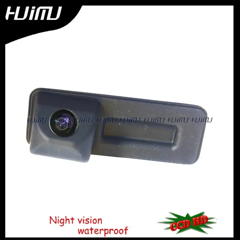HD ccd night viosn car trunk handle reverse parking rear view camera for Skoda Roomster Fabia Octavia Yeti superb for Audi A1