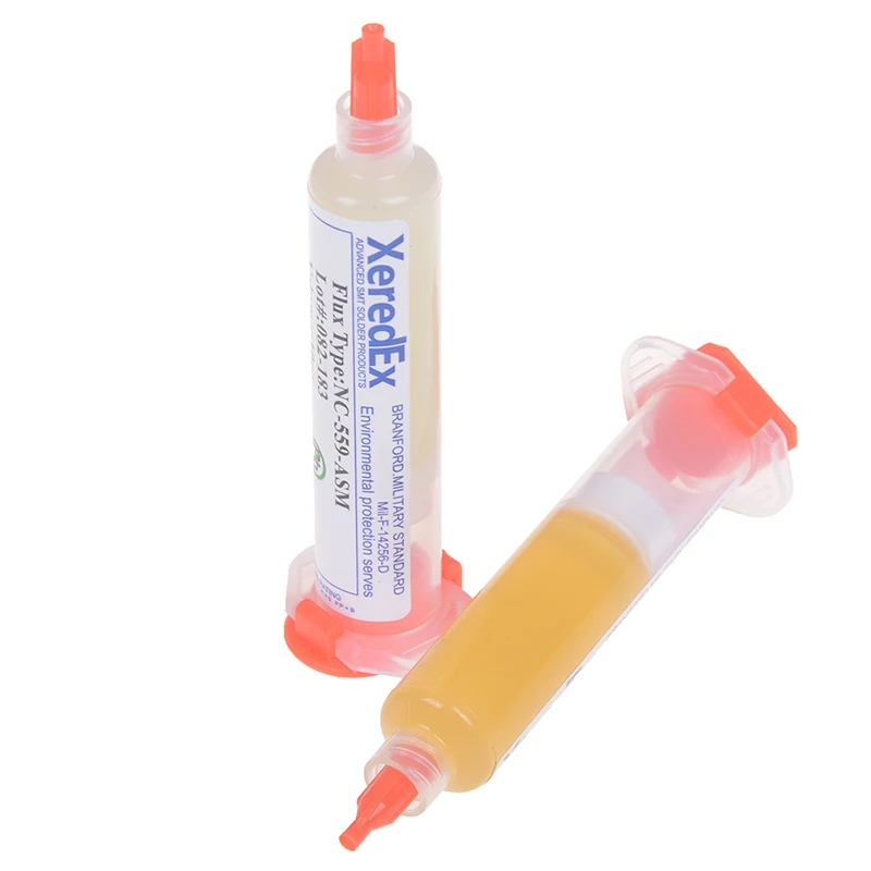 

1pc NC-559-ASM RMA-223-UV BGA PCB No-Clean Solder Paste Welding Advanced Oil Flux Grease 10cc Soldering Repair + Needles