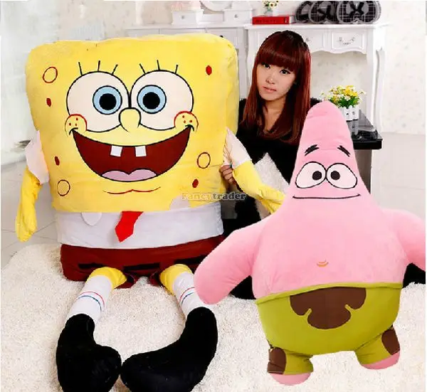 

Fancytrader 1 pc Good Seller Huge 71'' / 180cm Biggest Stuffed Soft Plush Giant Spongebob Toy, Great Gift, Free Shipping FT50861