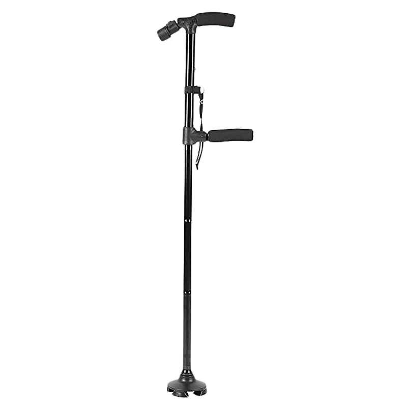 Purchase Chance of  Folding Trekking Poles With Flashlight Led Lights Adjustable Walking Stick For Old Men