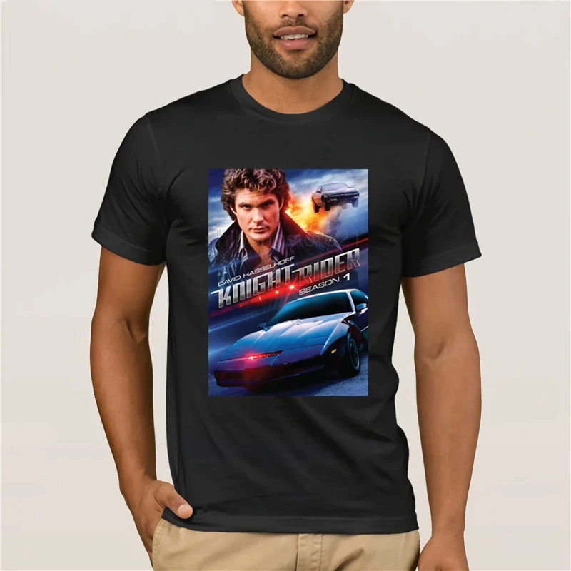 

Knight Rider Series Michael Knight David Hasselhoff Ver 1 T Shirt S-XXXL Humor Tee Shirt 100% Cotton Tops Graphic