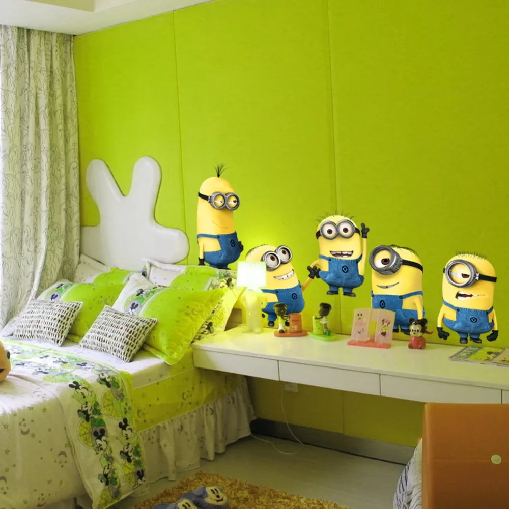 Despicable Me 2 Minion Baru Anak Anak Kamar Tidur Dinding Stiker Despicable Me 2 Minion Baru Anak Anak Kamar Tidur Dinding Stiker