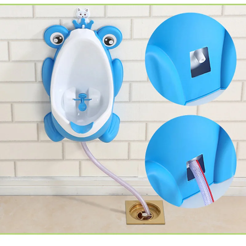 Детский Туалет WC прекрасный лягушка настенный писсуар, унитаз портативный обучающий мальчик уютный детский туалет герметичный Детский горшок