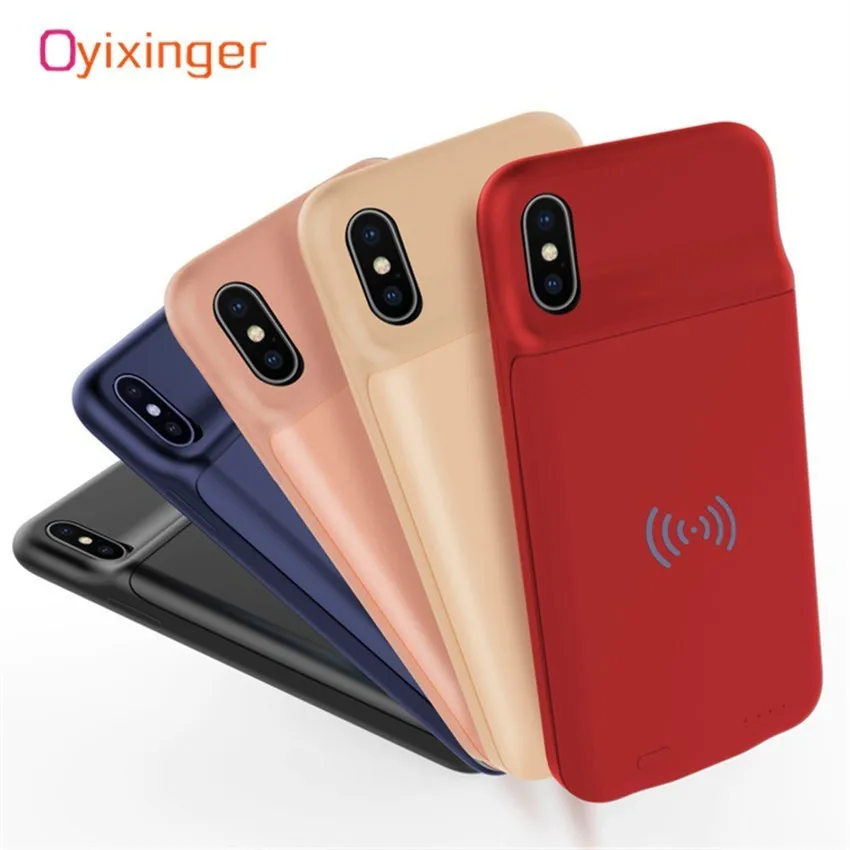 Goede OYIXINGER 3600 mah Batterij Draadloze Oplader Case Voor IPhone X XS Power Bank Batterij Gevallen Draagbare Externe Batterij Met Audio