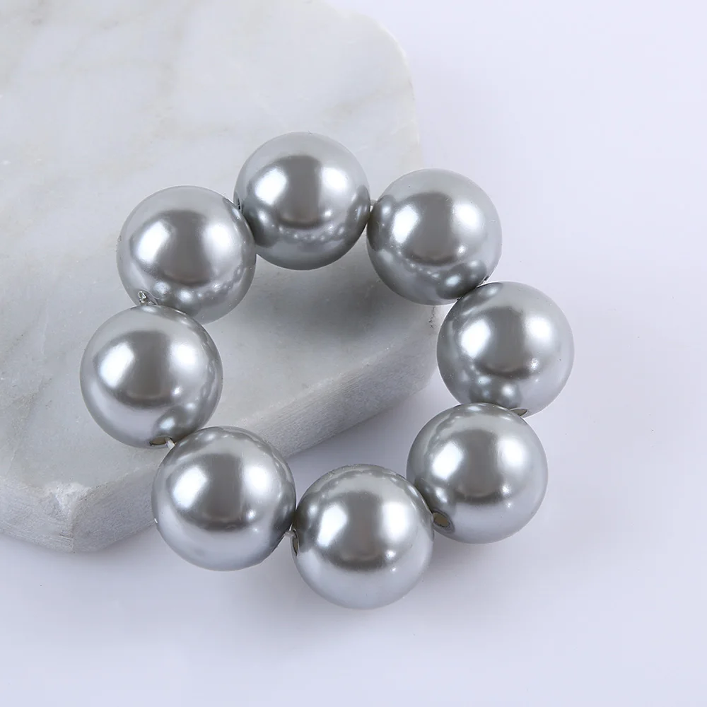 

1PC Women Imitation Pearl Shell Jewelry Hair Rope Rhinestone Charms Elastic Rubber Band Headwear Elasticity Rope Accessories