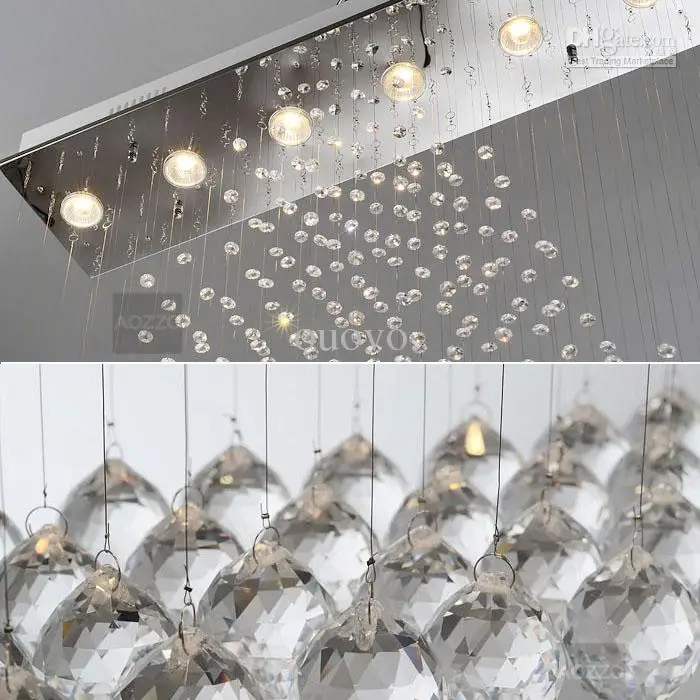 Продолговатый Хрустальный подвесной потолочный светильник для столовой, роскошный потолочный светильник для ресторана, гостиная, гостиница лестница, потолочный светильник
