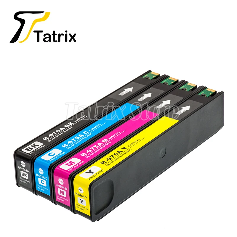 Татрикс чернила для HP975 975A HP 975 используется PageWide 352dw 377dw dn 452dw 452dn 477dn 477dw 552dw 577z 577dw