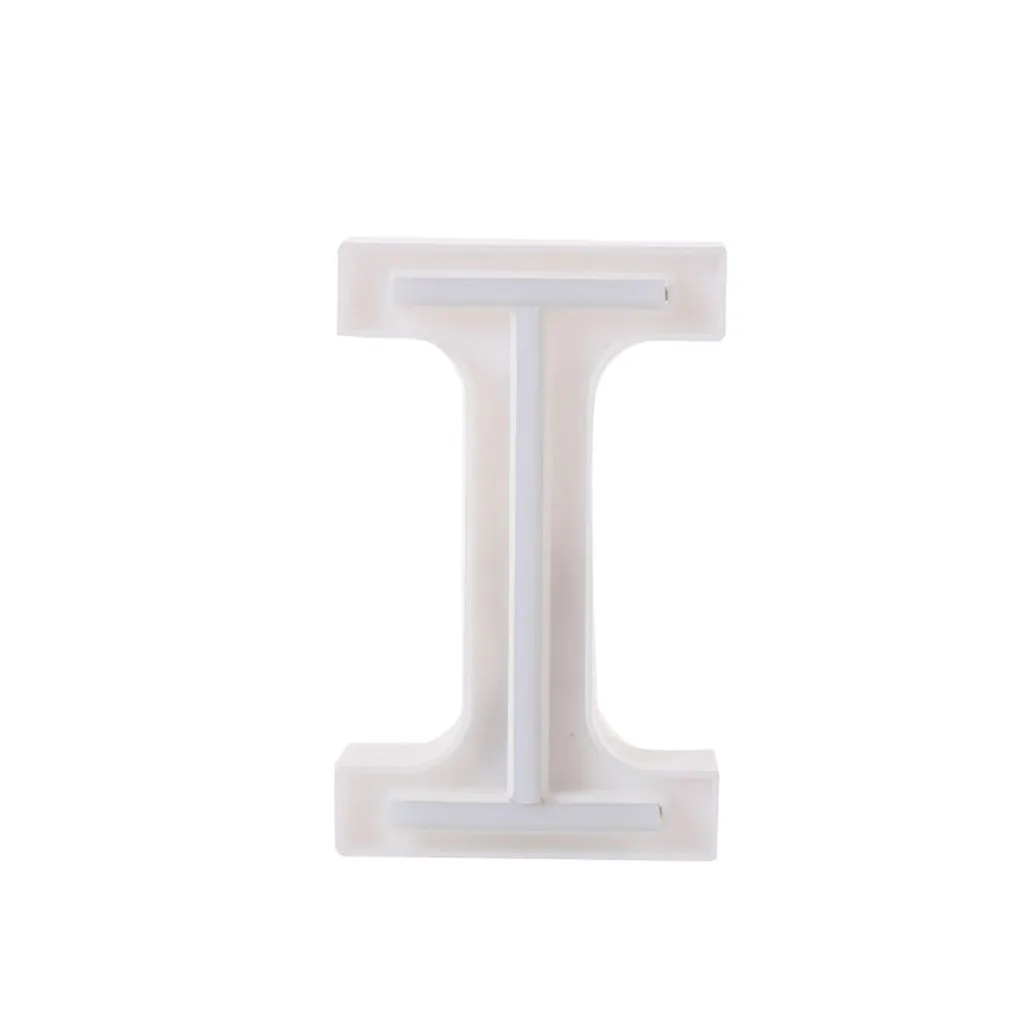 LED USB Letter Lights Light Up White Plastic Letters Standing Hanging A-Z symbol decorative letters holiday led night lights