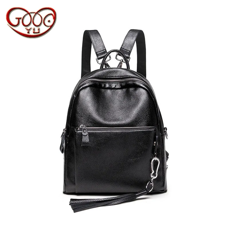 

High quality PU leather vertical square backpack women's new lychee pattern leisure student backpack