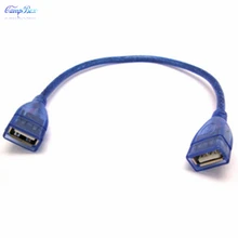 10Pcs 30cm Female to Female USB2.0 Extension Data Cable Line Wire