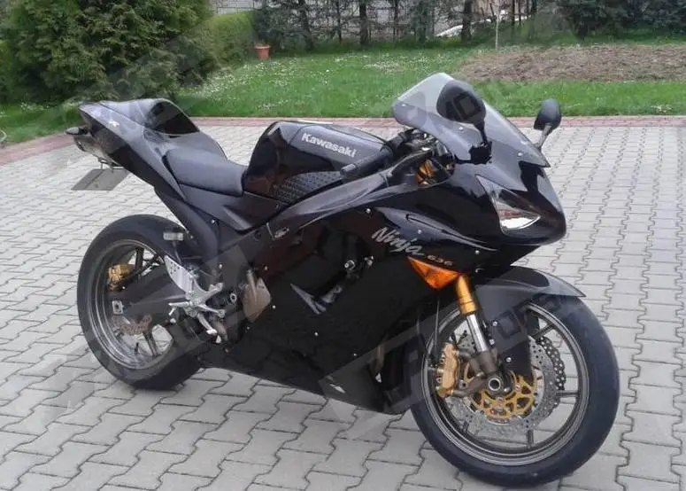 / 2006 Nero posteriore sedile passeggero sellino moto per Kawasaki ZX6R zx-6r 2005/