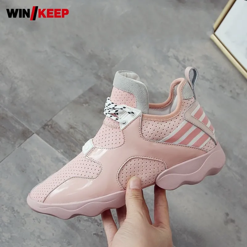 

2019 New Women Running Shoes Brand Plus Size 35-40 Summer Breathable Ladies Sneakers Chaussures Femme Outdoor Sport Gym Shoes
