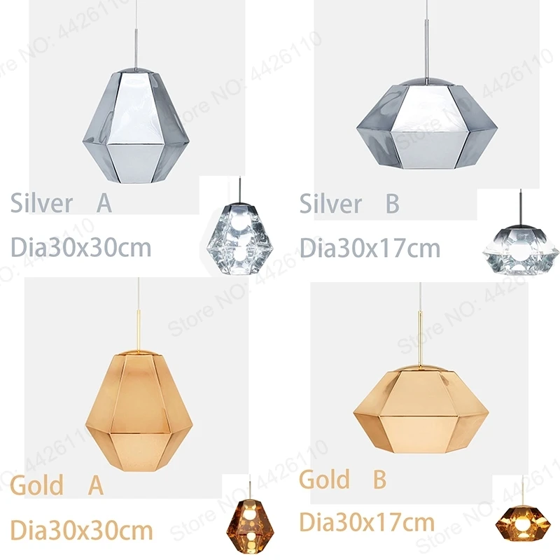 BLUBBLE colgante de acrílico luces Tom Dixon figura lámpara colgante metálico Crysta Hanglamp pasillo del Hotel SALÓN DE colgando de la lámpara LED - 4