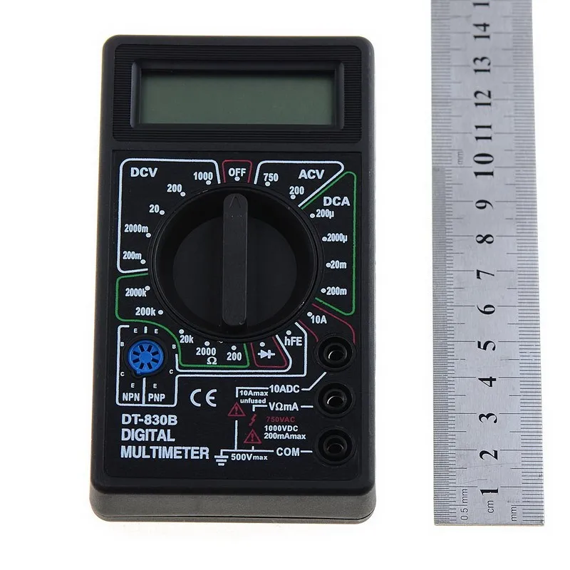 1 шт. DT-838 Цифровой мультиметр Вольт/ампер/Ом/измеритель температуры автомобиля тестер напряжения инструменты VEJ40 P50