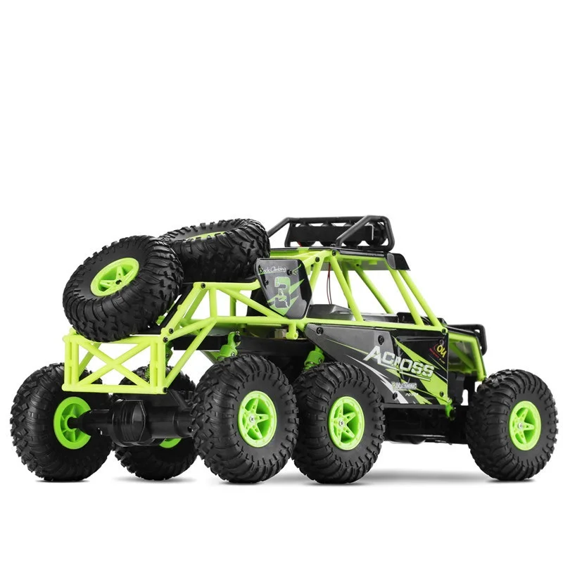 Новое поступление шесть колес bigfoot rc внедорожный автомобиль 18628 2 4G 4WD 1:18 пульт