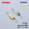 YAPADA Spoon 021 Pearl2.5g-3.5g OWNER Single HOOK 30mm33m38mm Multicolor Metal Spoon Zinc alloy Fishing Lures ► Photo 3/6