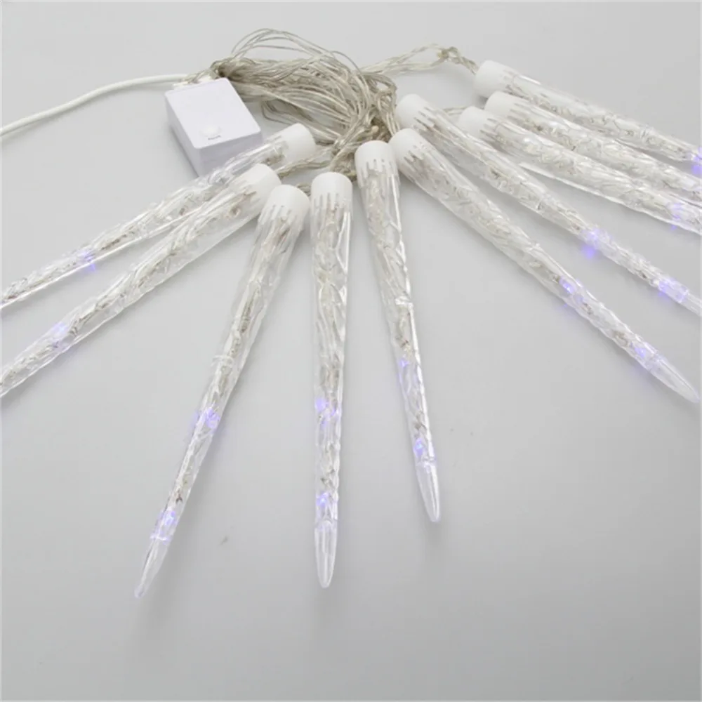 

LED Icicle Lights Tube String Fairy lights Wedding Party Garden Warm White 3.5M