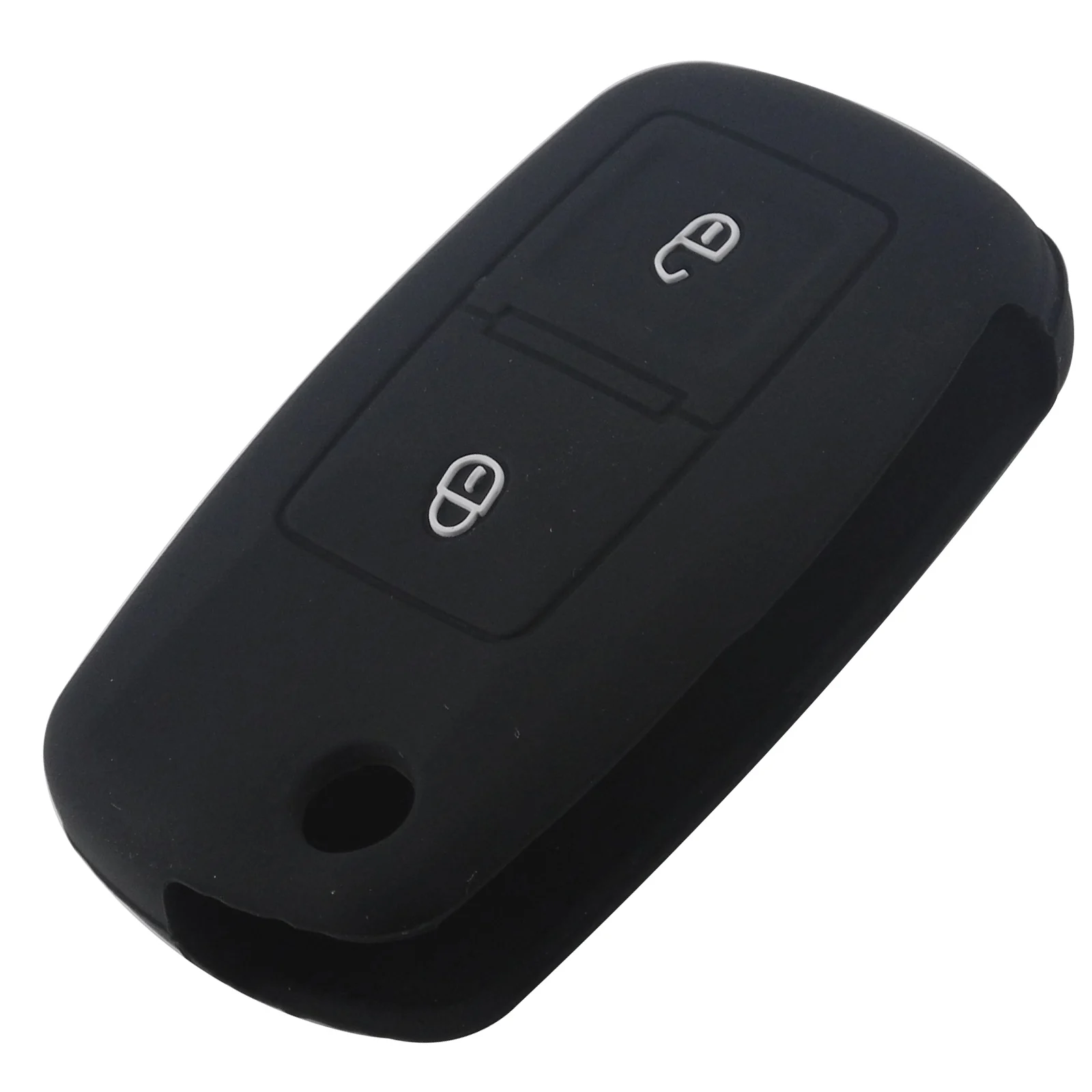 Keyforkess 30pcs 2 pulsanti custodia portachiavi in Silicone per VW Amarok Polo MK4 Bora Jetta Altea Seat Golf Protection Cover -