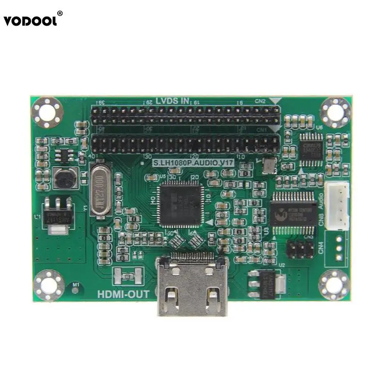 

VODOOL LVDS To HDMI Adapter Board Converter Card Support 1080P Resolution Computer PC Expansion Card Transfer Board Accessories