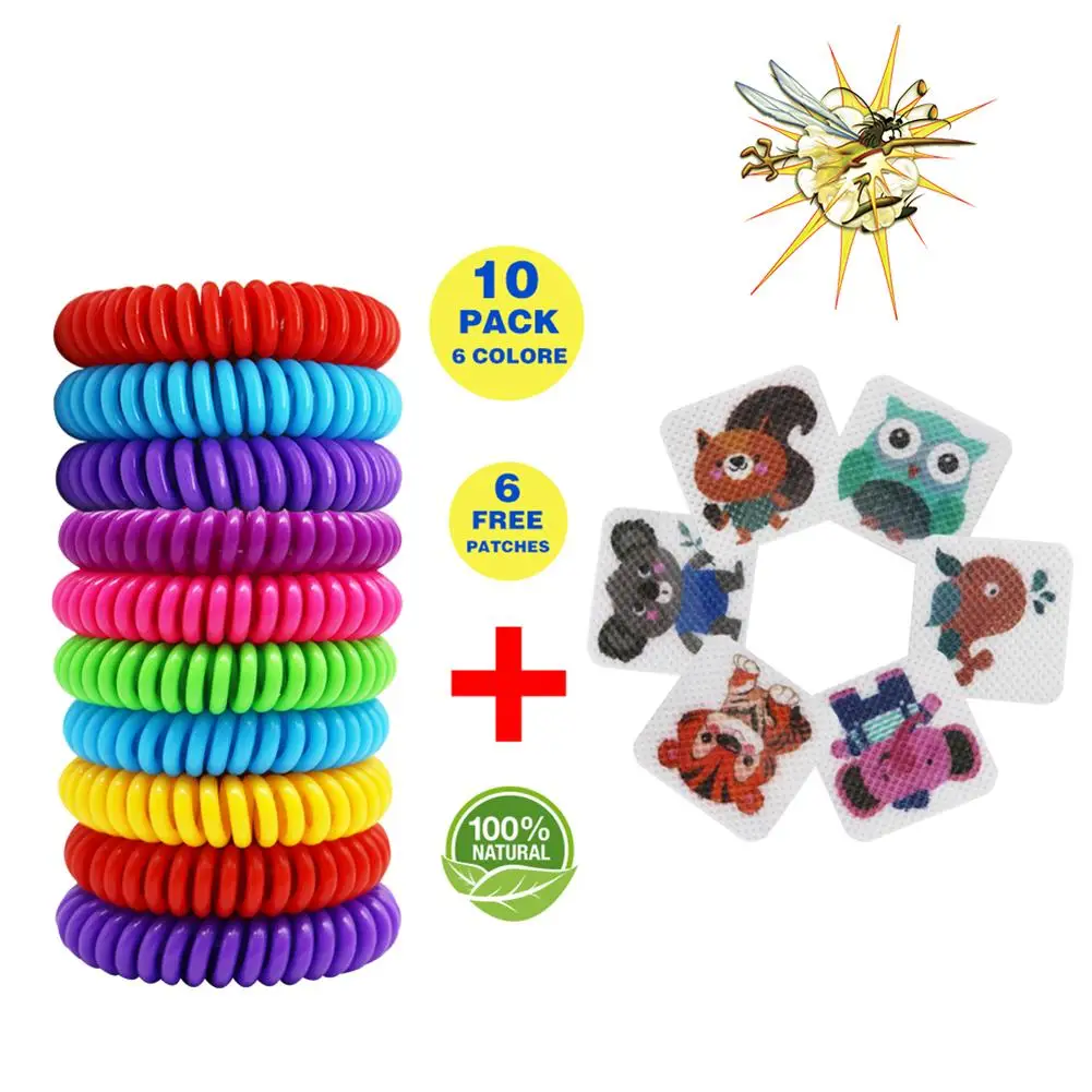 

10+6 Combination Mosquito Repellent Bracelet Anti Mosquito Stickers