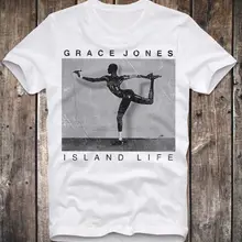 T camisa GRACE JONES vida de la isla RETRO apenado VINTAGE 80s POP FUNK DISCO alma