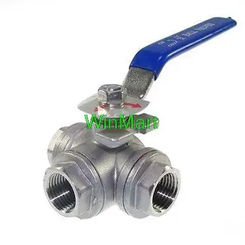 

1PC DN20 G3/4" Female 3-Way L-Port 304 Stainless Steel Ball Valve