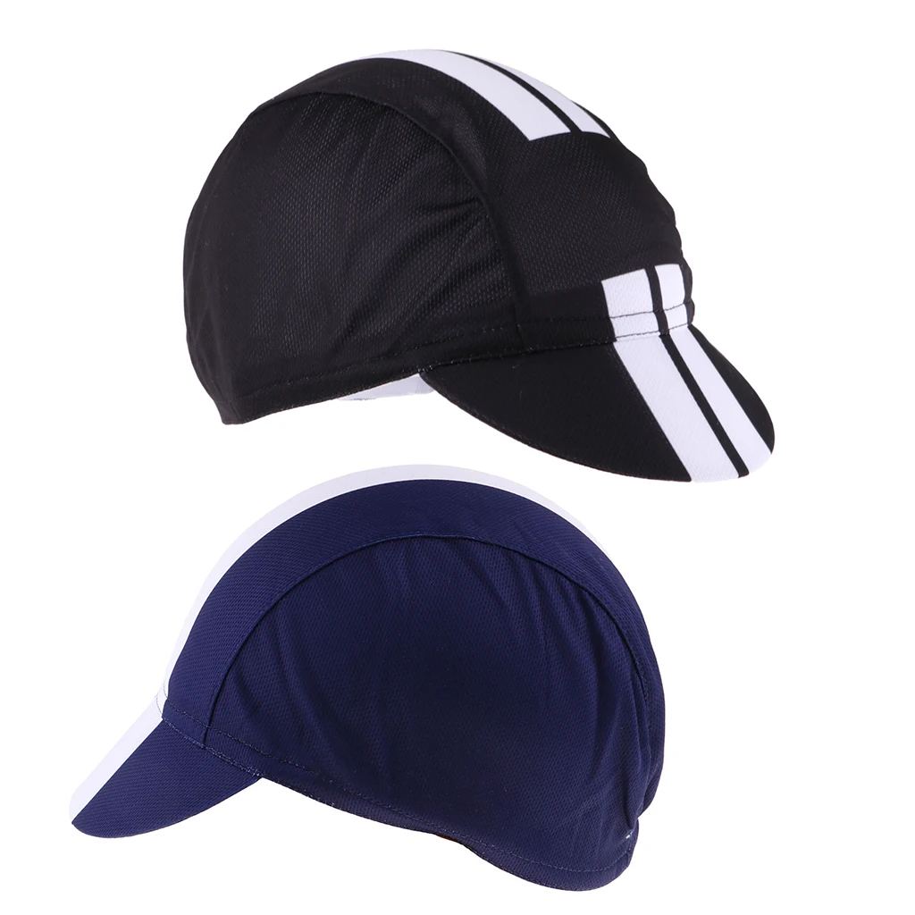2 Pieces Riding Caps Helmet Liner Tour Breathable Sun Hats Dustproof Fitting Team Bike Cap
