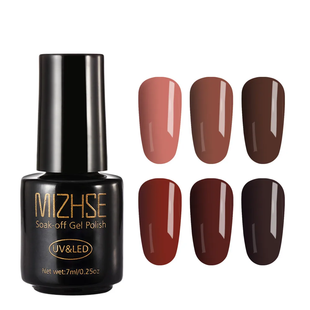 MIZHSE УФ-гель для ногтей Esmaltes полу-термолак для ногтей светодиодный DIY Красота 6 шт., Длительное Действие, Гель-лак для ногтей, набор для гелевого Лаки - Цвет: MC-P50