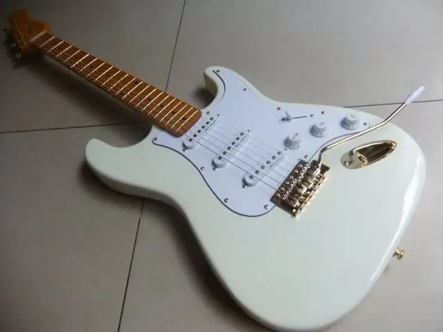 

Wholesale Fdr STR electric guitar Gold Hardware In Lvory White 110806