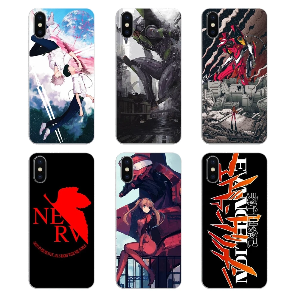 

For Xiaomi Redmi 4X S2 3S Note 3 4 5 6 6A Por Pocophone F1 Mi 6 Silicone Phone Cover Bag Neon Genesis Evangelion EVA Logo Poster