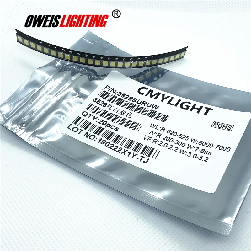 50 PZ 0,56 Pollici VERDE 7 SEGMENTI DISPLAY LED CATODO COMUNE - Foto 6