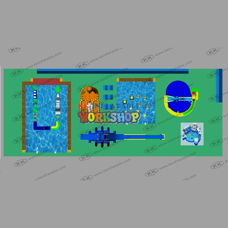 A-Hot Giant Inflatable Water Park,Inflatable Water Toys Amusement Park