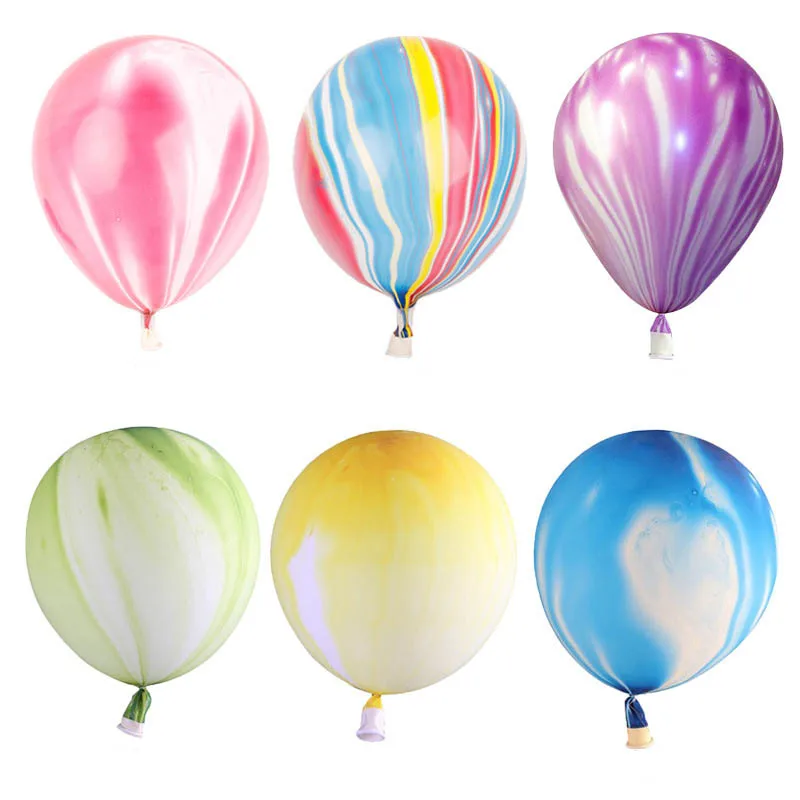

10pcs Baby Shower Marble Agate Latex Balloon Party Balloon Birthday Party Decor Latex Balloons for Kids Party Festival Supplies