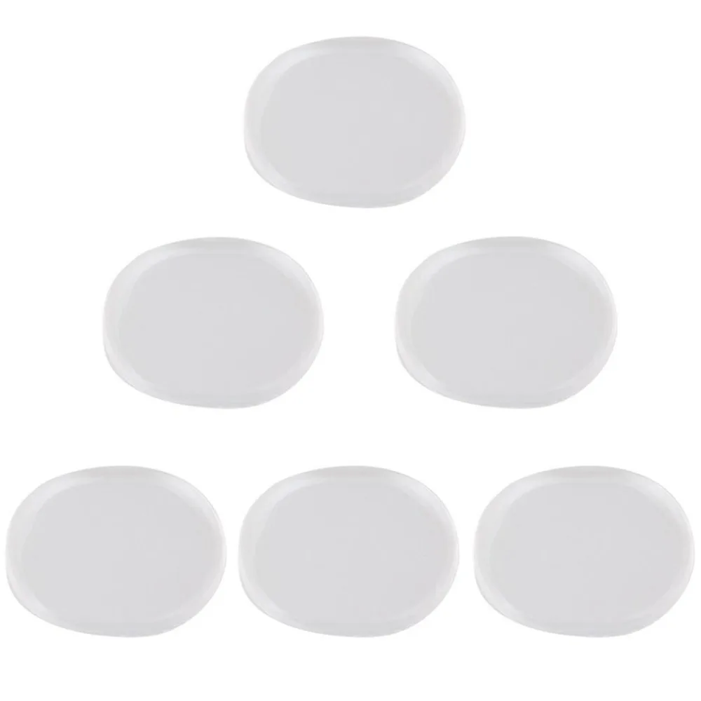 6pcs Silicone Oval Shape Quiet Drums Mute Pads Silencer Drumming Practice Pads Reduce Sound Mat
