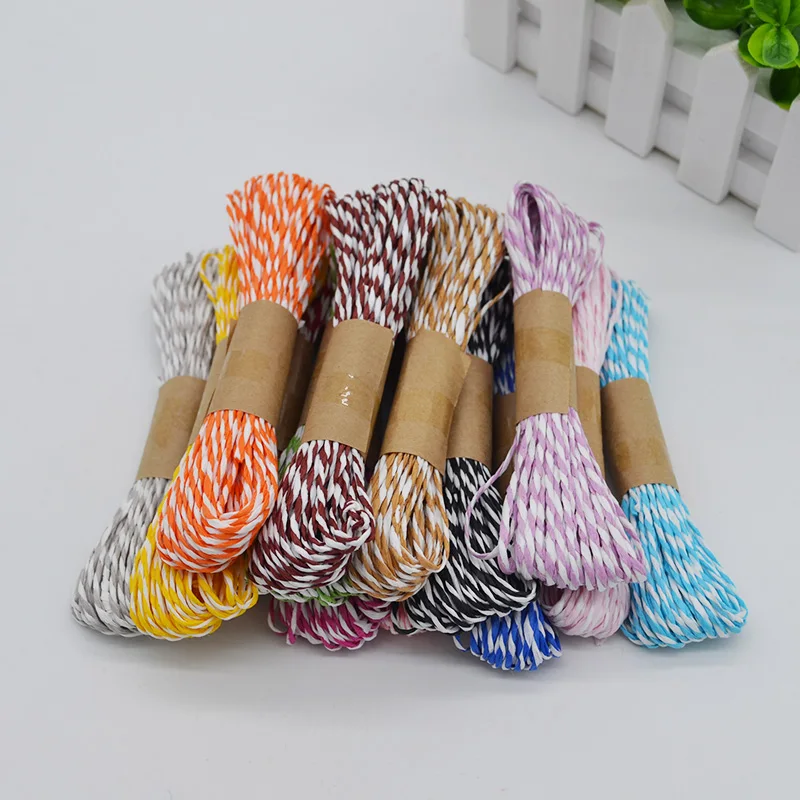 10m*2mm Paper Rope Colorful Paper Twine String Gift Wrapping DIY