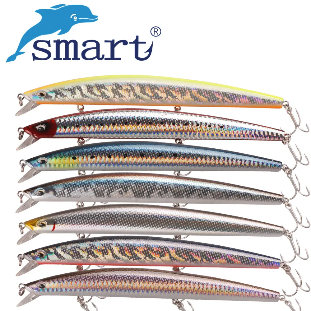 

SMART Sinking Minnow Fishing Lure 175mm 37.34g VMC Hook Tungsten Balls For Carp Fishing Peche Iscas Artificial Para Pesca Leurre