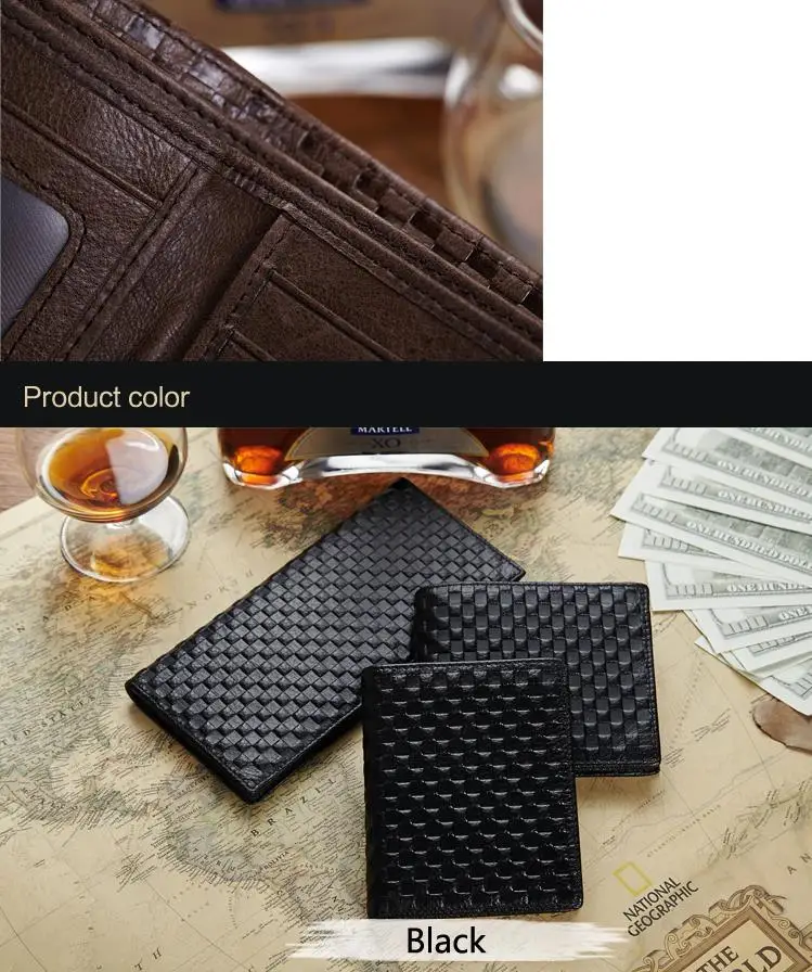 Мужской роскошный брендовый клетчатый кошелек из натуральной кожи, дизайнерский первый слой из воловьей кожи, мужской тонкий длинный кошелек высокого качества, известный