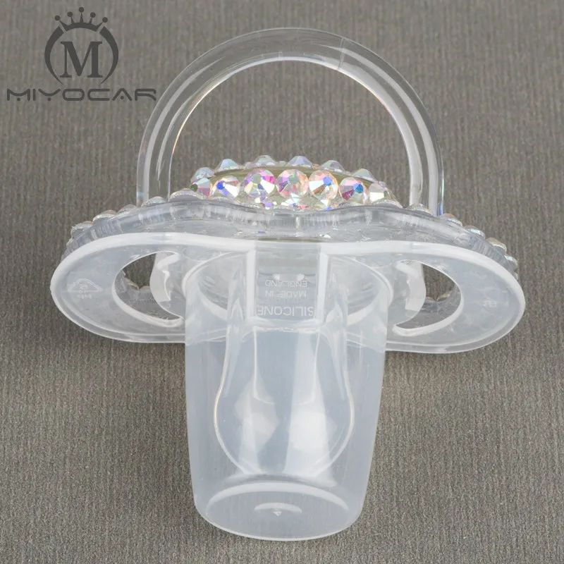 Miyocar Artesanal Brilhante Cristal Strass Bebê Chupeta - Mamilos Manequim Cocka & Clipes 4 Cor 18 bebê chupeta mamilos manequim cocka chupeta & chupeta clipes