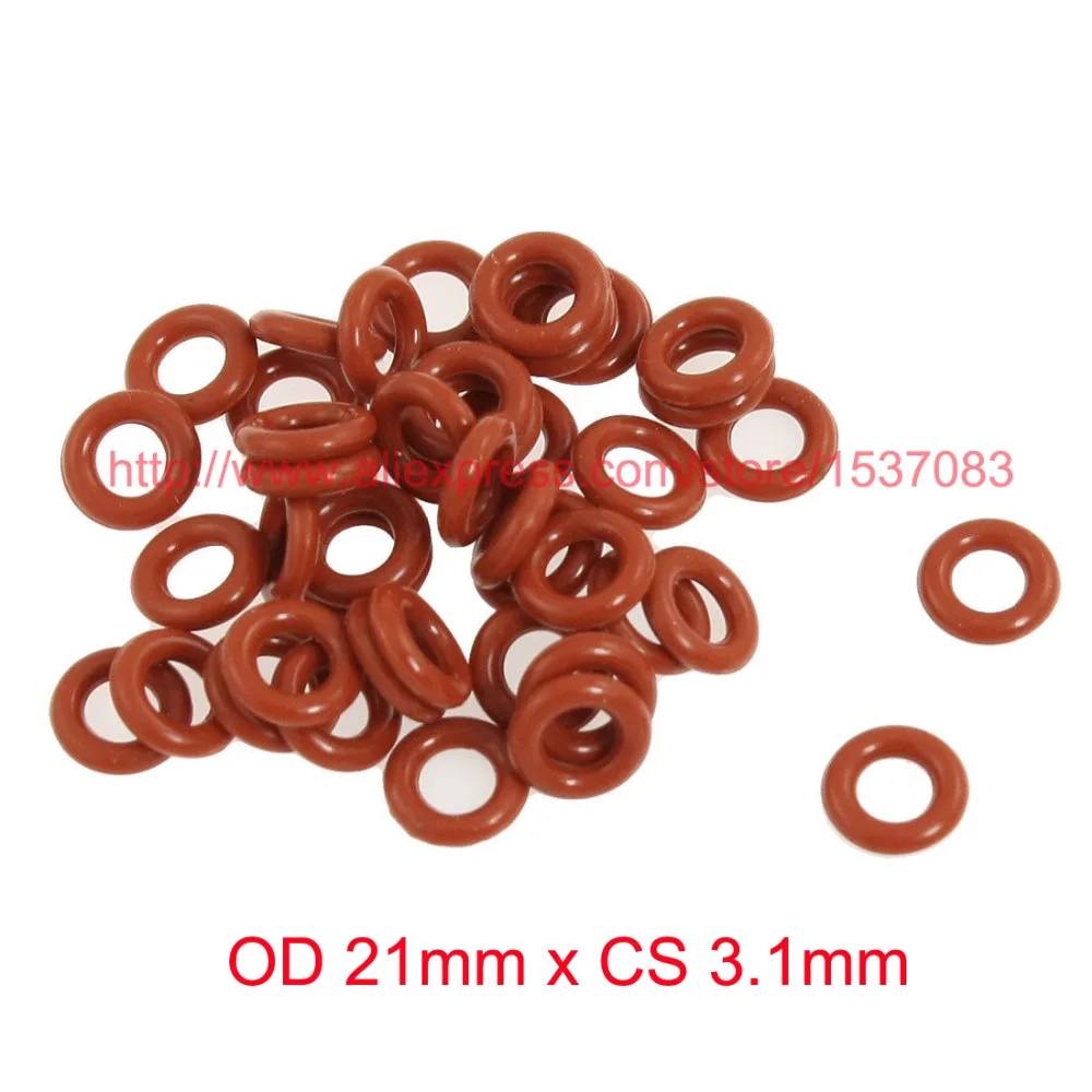 

OD 21mm x CS 3.1mm silicone rubber sealing o rings gasket