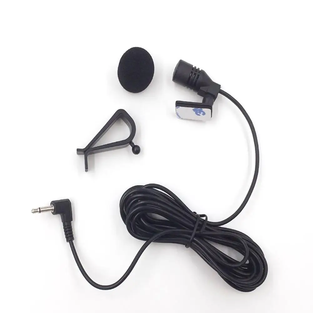 

Universal Car Kit Auto external microphone External Mic For Car CD DVD Radio Hand-Free Call Radio Straight BentPlug SM Plug