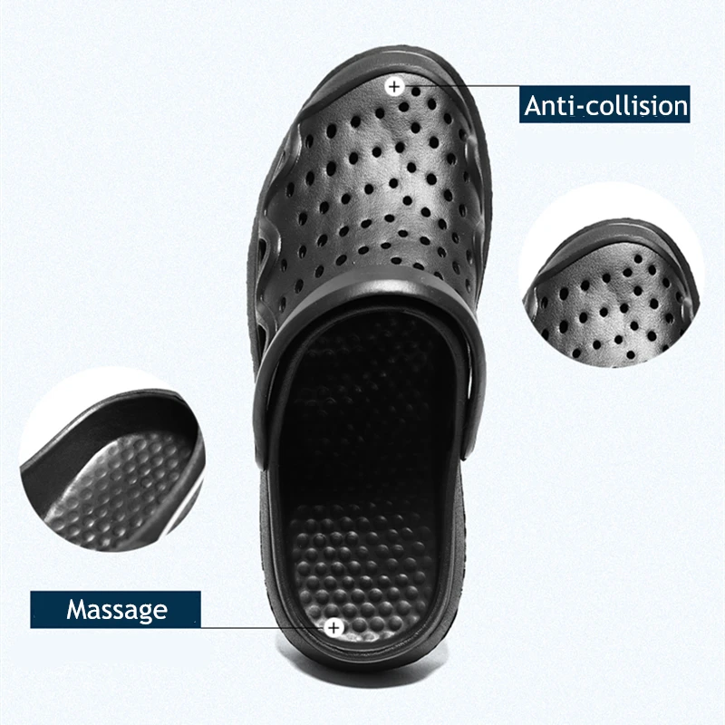 Hole Shoes Men Shoes Male Sandals Crocse Summer Shoes Sandalias Hombre Slippers Sandalet Clogs Sandles New 2019 Croc Mens Shoes