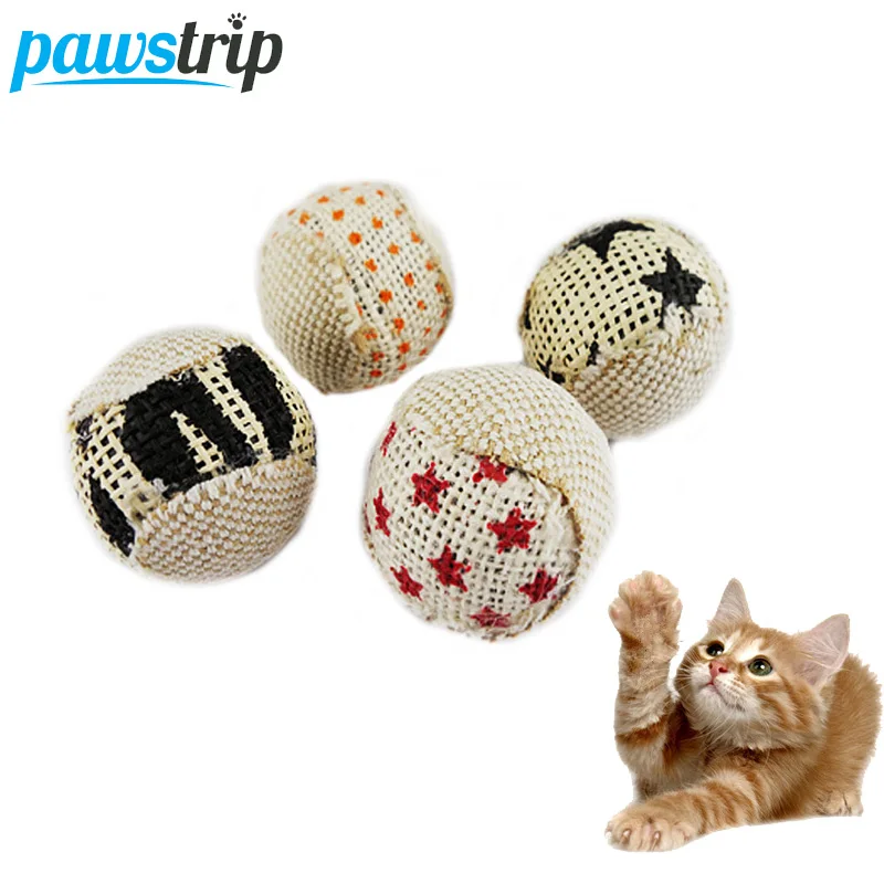 Buy 4pcs/pack Funny Interactive Cat Toys Ball Diameter