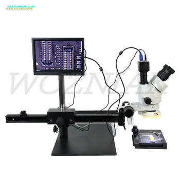 

Wozniak Multi-function Long arm move Electronic digital display 7-45x zoom Operating CPU BGA Watch microscope Maintenance Tools